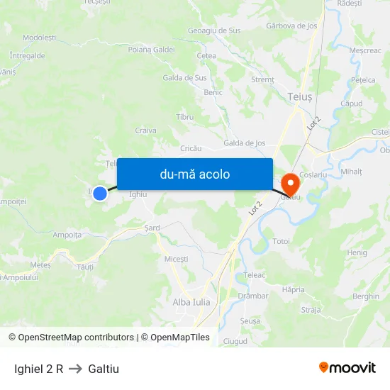 Harta de Ighiel 2 R către Galtiu