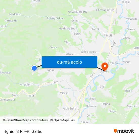 Harta de Ighiel 3 R către Galtiu