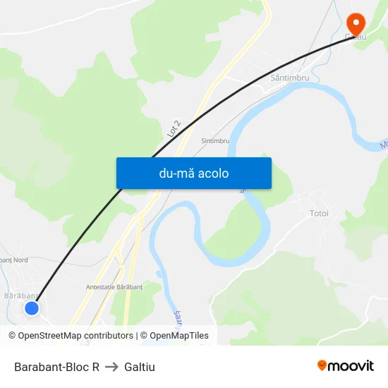 Harta de Barabant-Bloc R către Galtiu