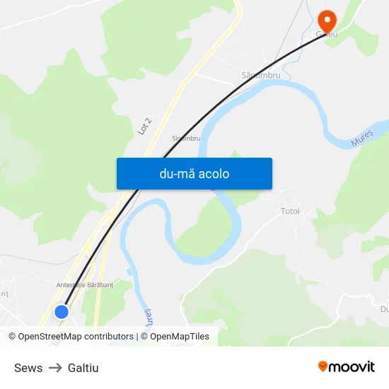 Harta de Sews către Galtiu
