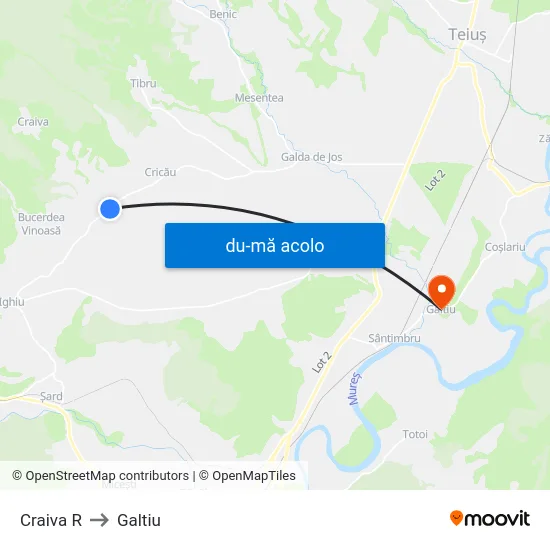Harta de Craiva R către Galtiu
