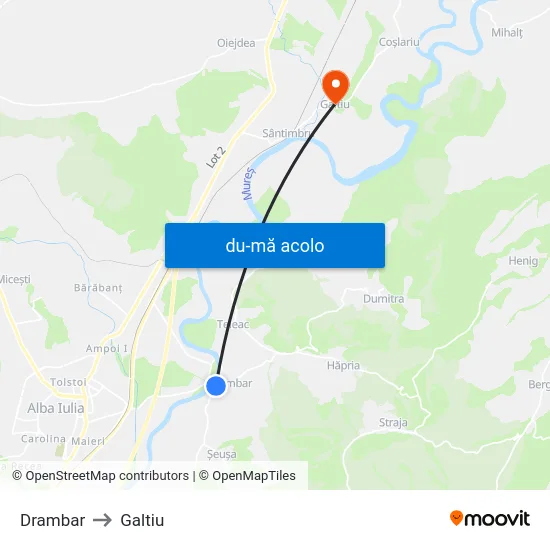 Harta de Drambar către Galtiu