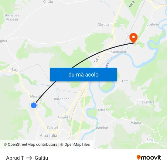 Harta de Abrud T către Galtiu