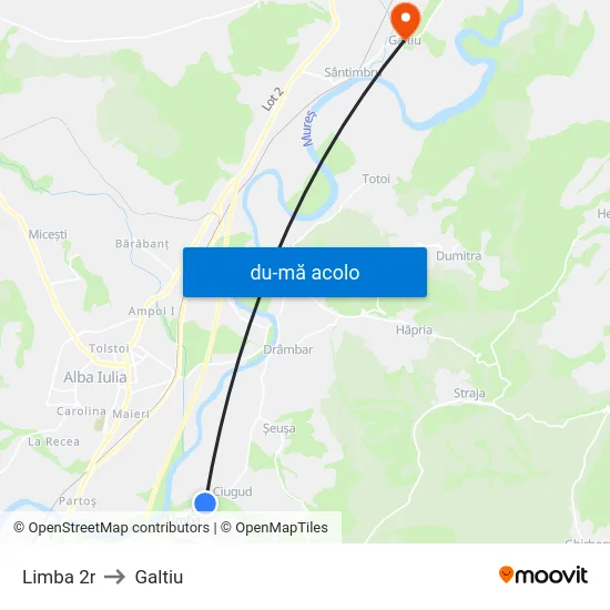 Harta de Limba 2r către Galtiu