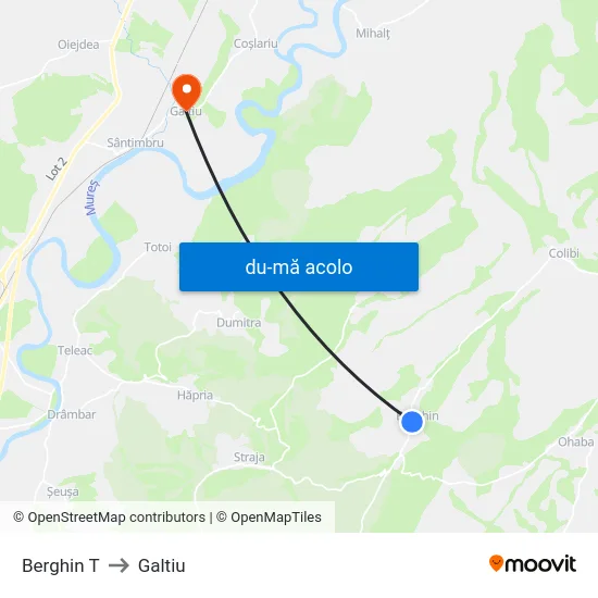 Harta de Berghin T către Galtiu