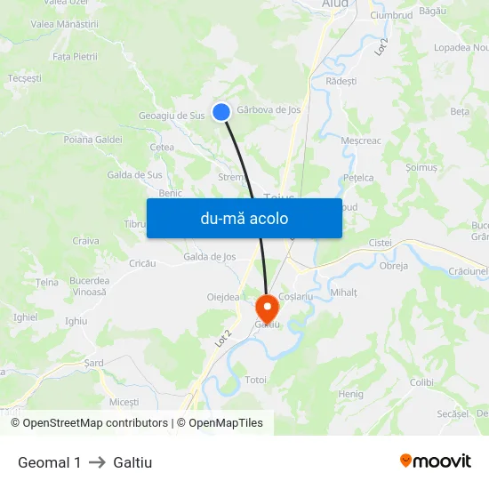 Harta de Geomal 1 către Galtiu