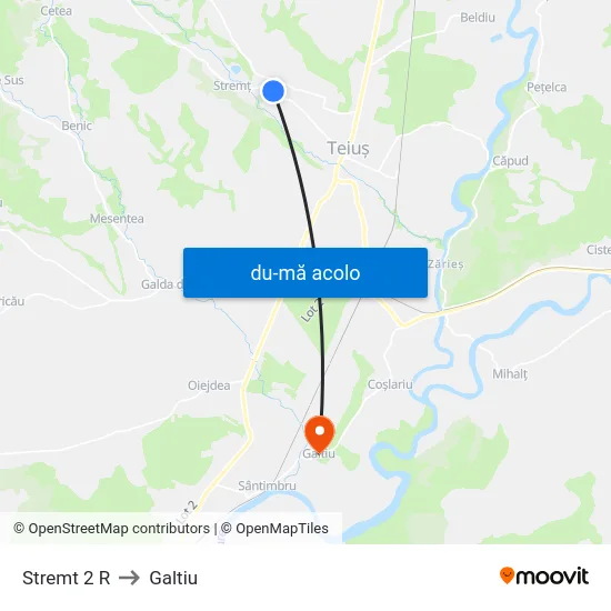 Harta de Stremt 2 R către Galtiu