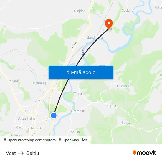 Harta de Vcst către Galtiu