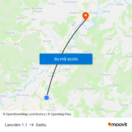Harta de Lancrăm 1.1 către Galtiu