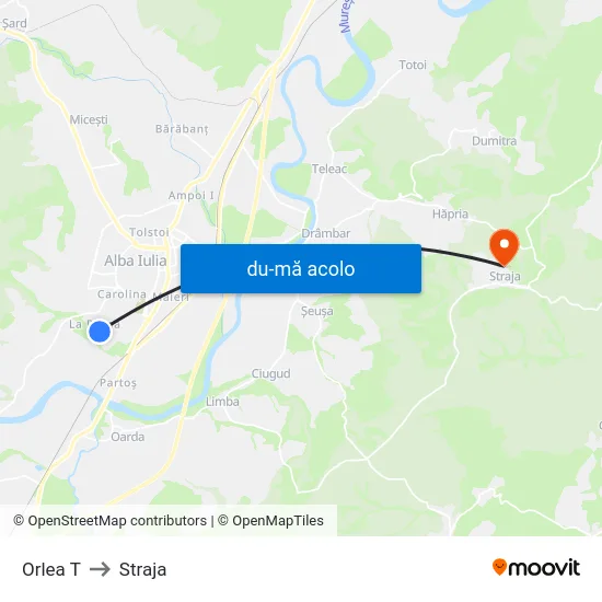Harta de Orlea T către Straja