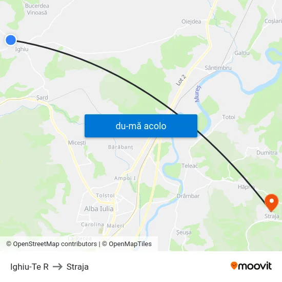 Harta de Ighiu-Te R către Straja