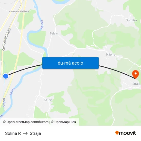 Harta de Solina R către Straja