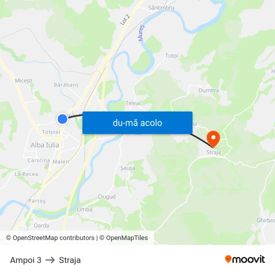 Harta de Ampoi 3 către Straja