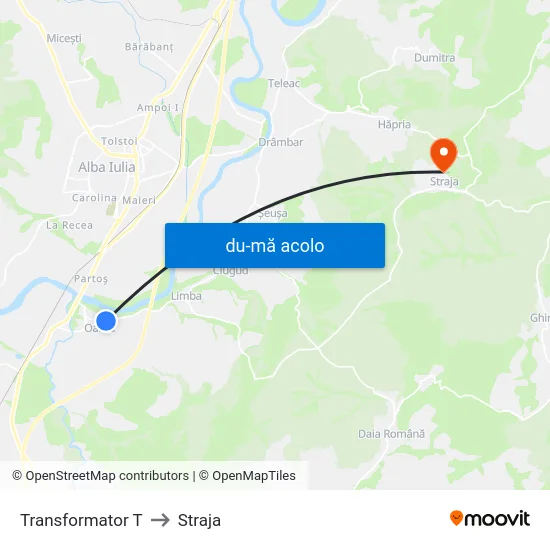Harta de Transformator T către Straja