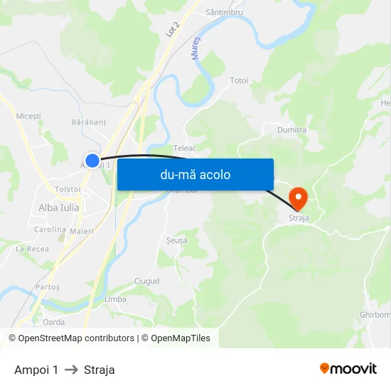 Harta de Ampoi 1 către Straja