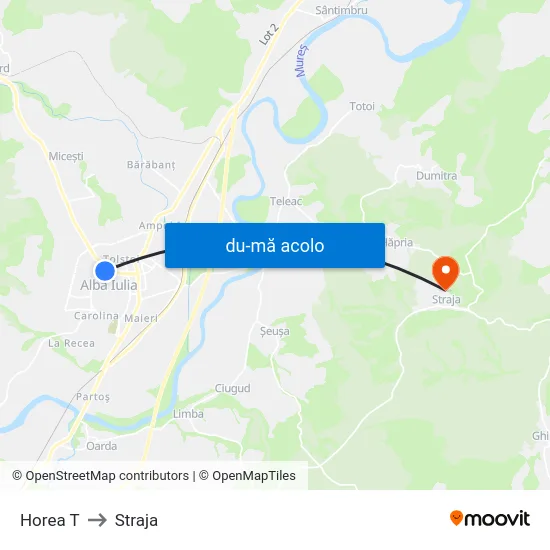 Harta de Horea T către Straja