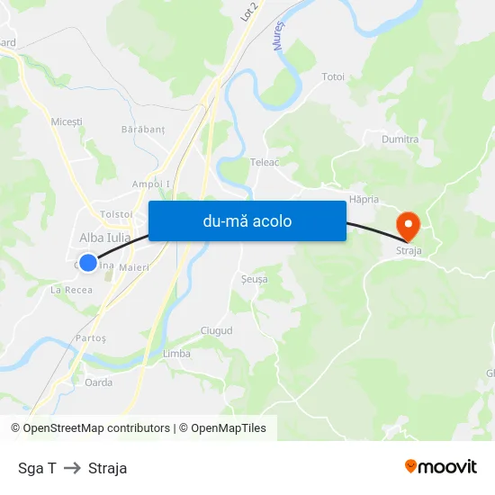 Harta de Sga T către Straja