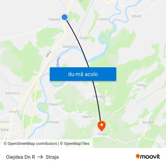 Harta de Oiejdea Dn R către Straja
