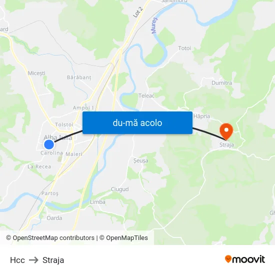 Harta de Hcc către Straja