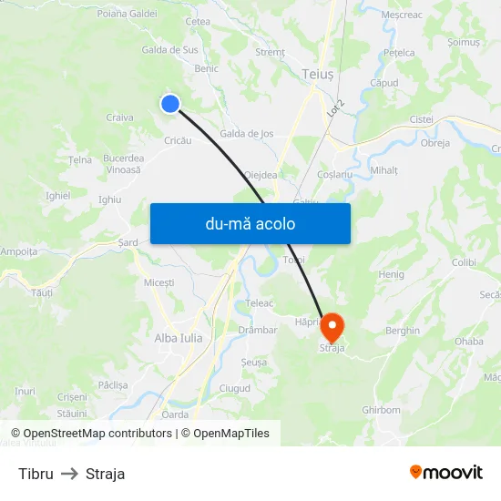 Harta de Tibru către Straja