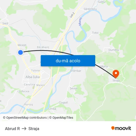 Harta de Abrud R către Straja