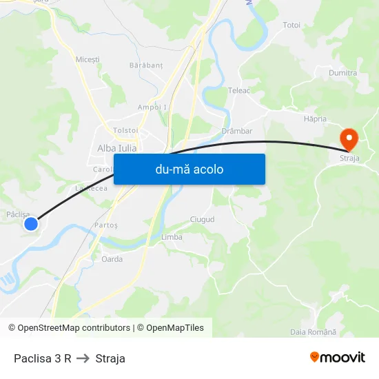 Harta de Paclisa 3 R către Straja