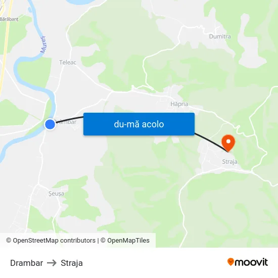 Harta de Drambar către Straja