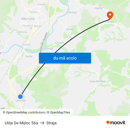 Harta de Ulița De Mijloc 56a către Straja