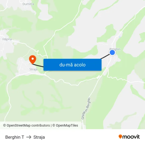 Harta de Berghin T către Straja