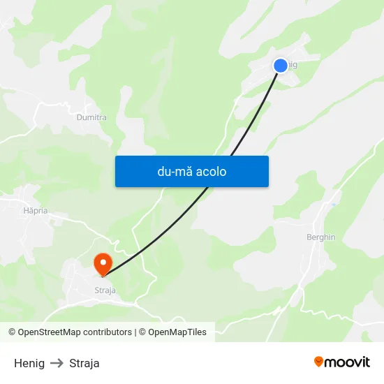 Harta de Henig către Straja