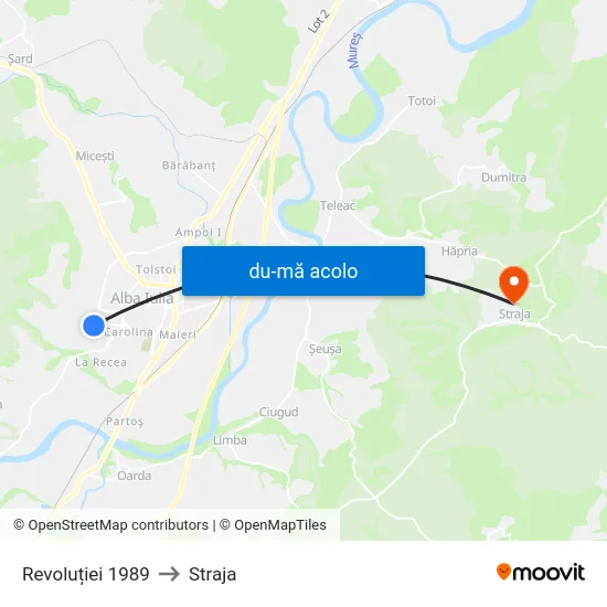 Harta de Revoluției 1989 către Straja