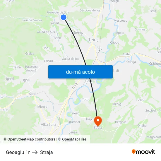 Harta de Geoagiu 1r către Straja
