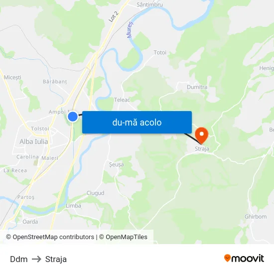 Harta de Ddm către Straja