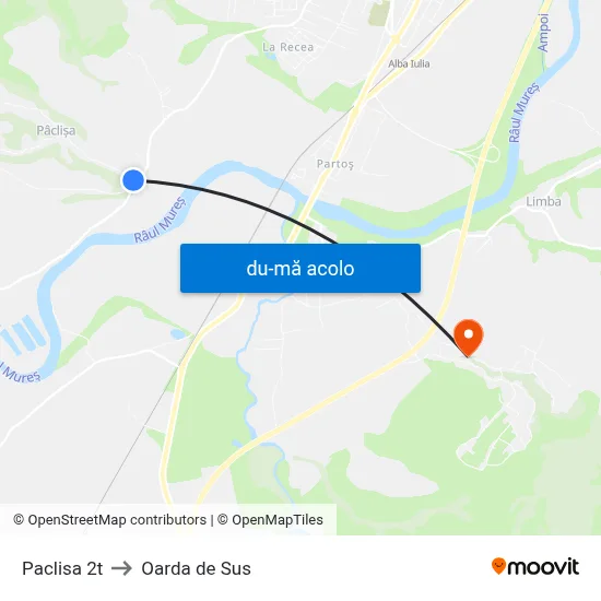 Harta de Paclisa 2t către Oarda de Sus