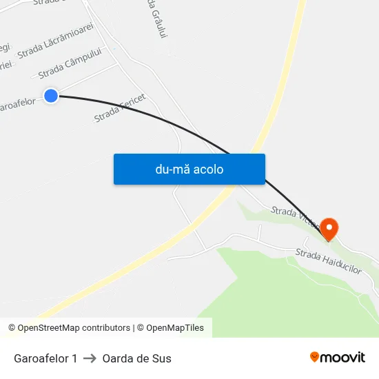 Harta de Garoafelor 1 către Oarda de Sus