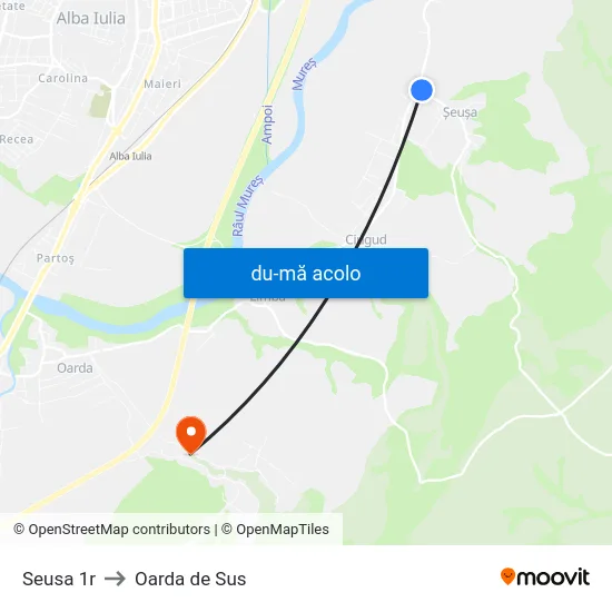 Harta de Seusa 1r către Oarda de Sus