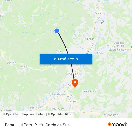 Harta de Paraul Lui Patru R către Oarda de Sus