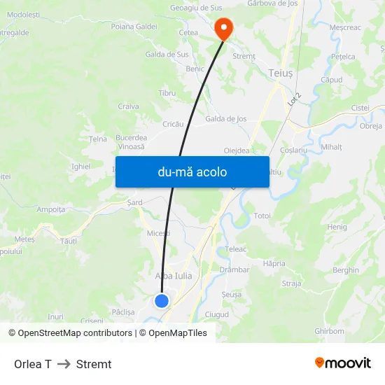 Harta de Orlea T către Stremt