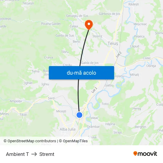 Harta de Ambient T către Stremt