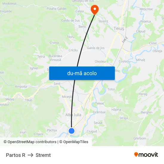 Harta de Partos R către Stremt