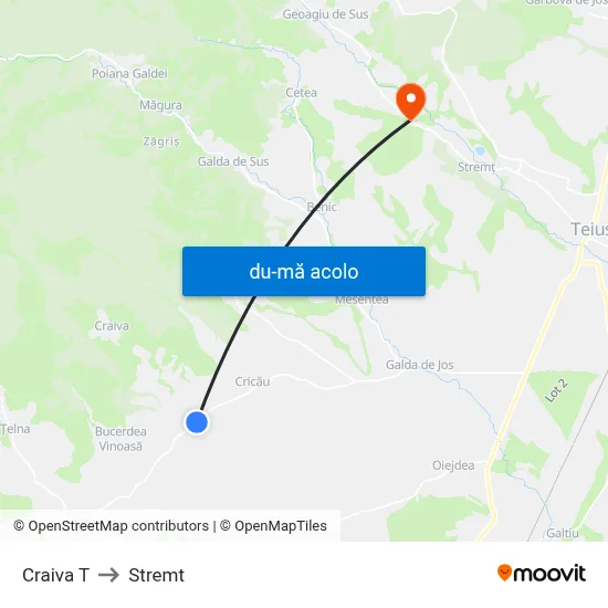 Harta de Craiva T către Stremt