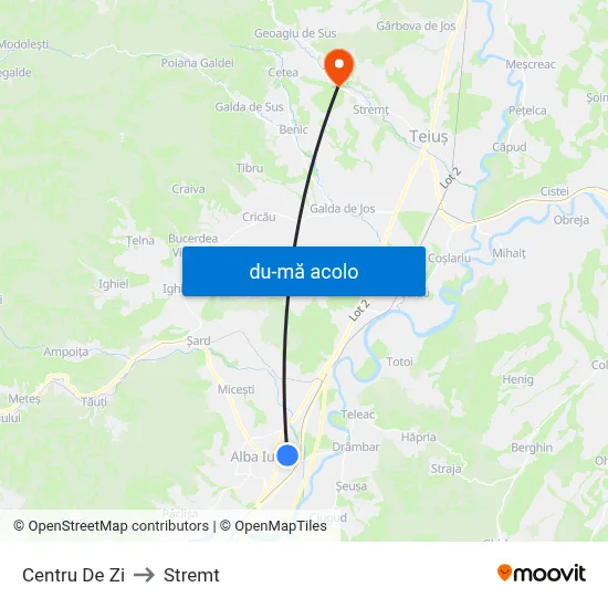 Harta de Centru De Zi către Stremt