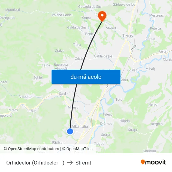 Harta de Orhideelor (Orhideelor T) către Stremt