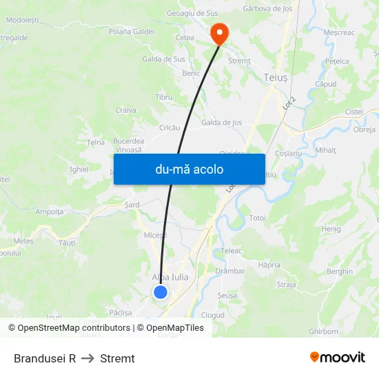 Harta de Brandusei R către Stremt