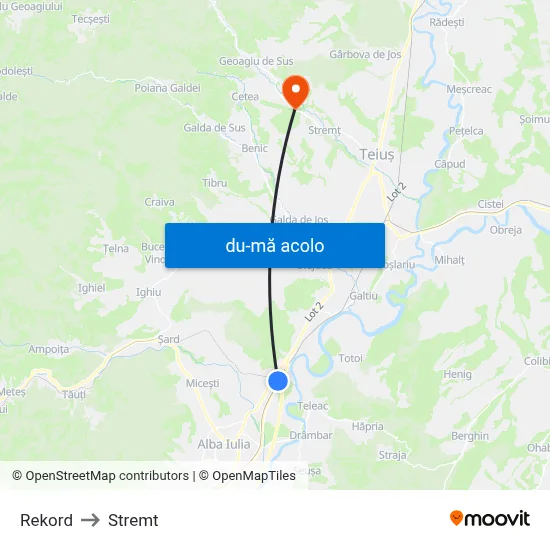 Harta de Rekord către Stremt