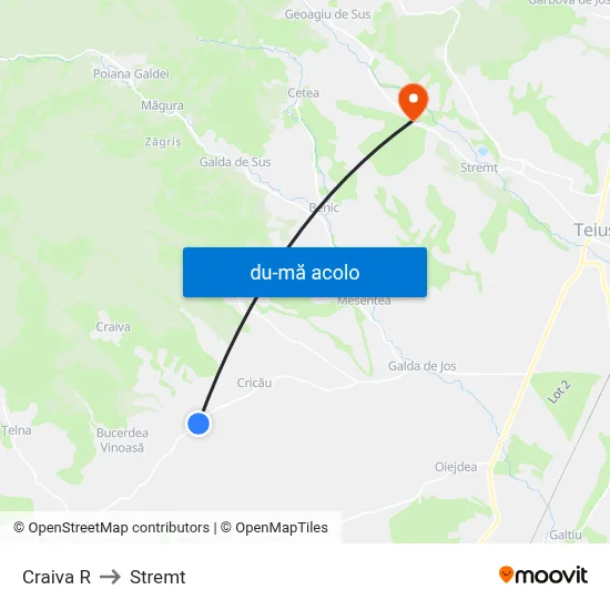 Harta de Craiva R către Stremt