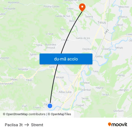 Harta de Paclisa 3t către Stremt