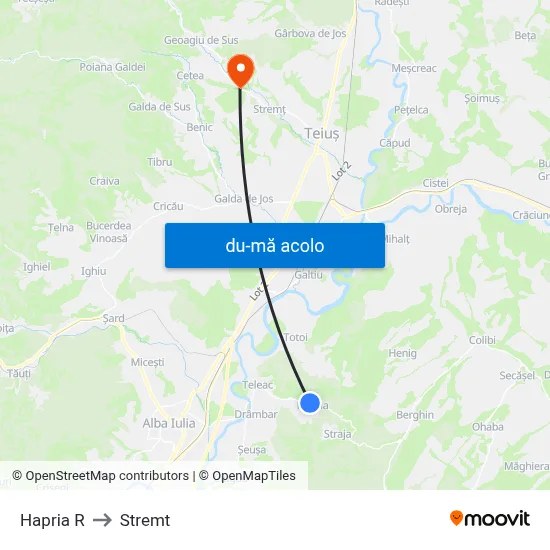 Harta de Hapria R către Stremt