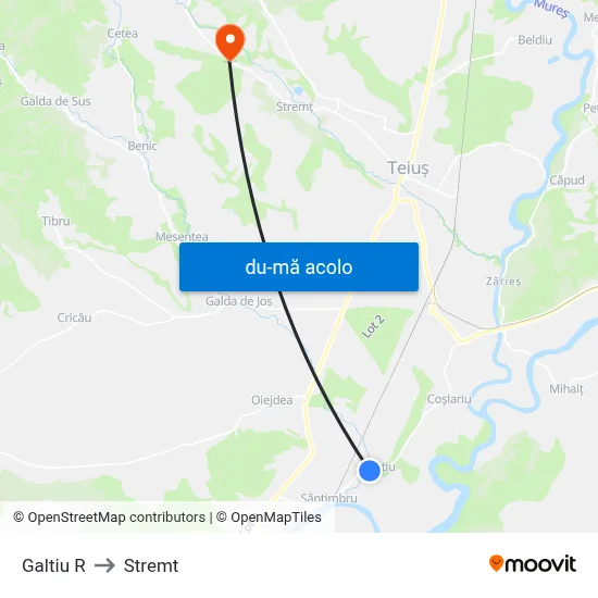 Harta de Galtiu R către Stremt