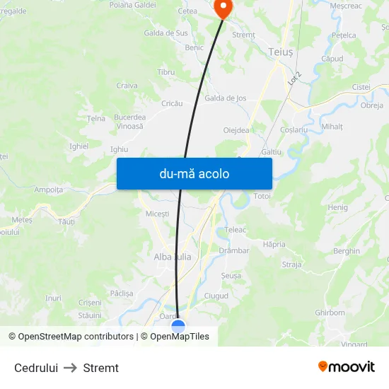 Harta de Cedrului către Stremt